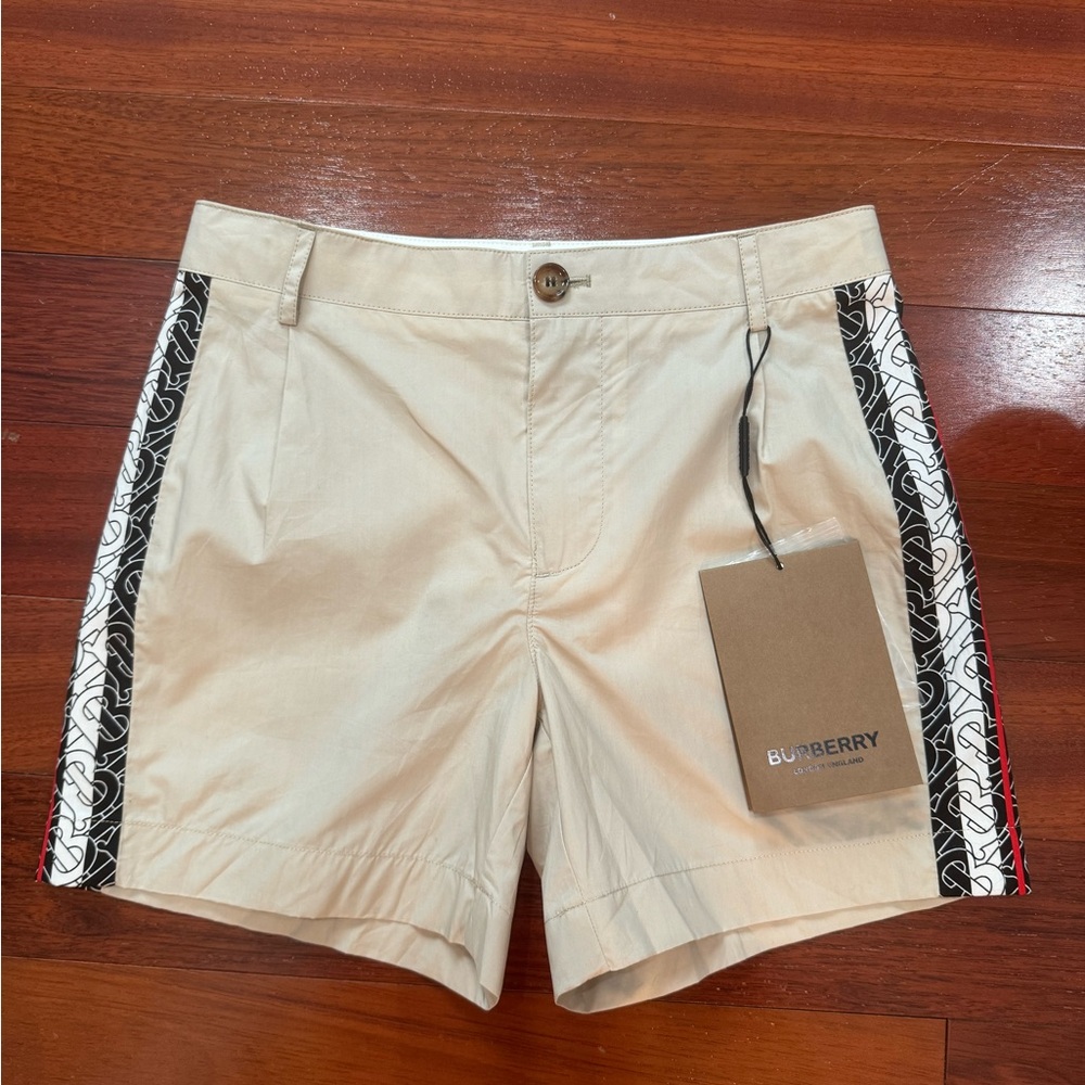 New With Tags Burberry Shorts with Side Logo